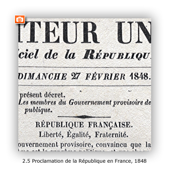 Proclamation de la république en France, 26 février 1848, Le Moniteur universel, 27 février 1848