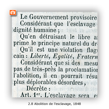 Abolition de l'esclavage, Le Moniteur universel, 2 mai 1848