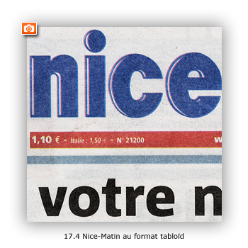 Nice-Matin au format tabloïd, 2006