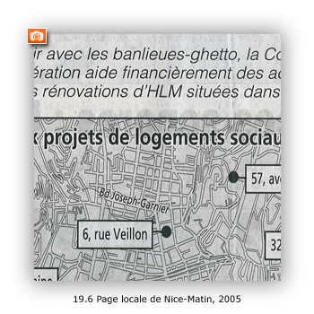 Page locale de Nice-Matin, 2005