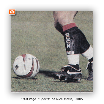 Page "Sports" de Nice-Matin, 2005