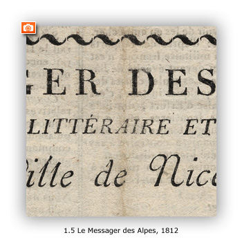 Le Messager des Alpes 1812 - Image en taille réelle, .JPG 83Ko (fenêtre modale)
