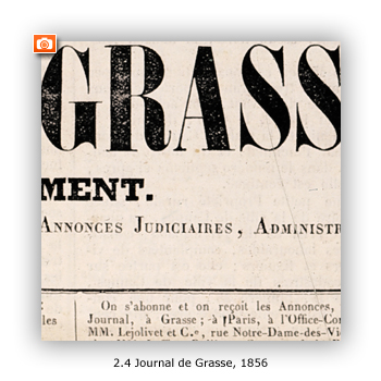 Journal de Grasse, 1856 - Image en taille réelle, .JPG 123Ko (fenêtre modale)
