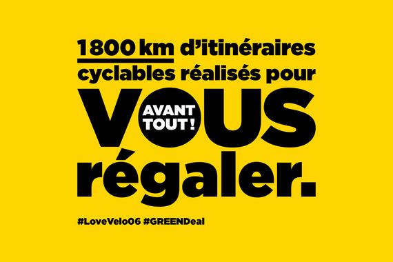 1100 kilomètres d'itinéraires cyclables réalisés pour vous régaler #LoveVelo06
