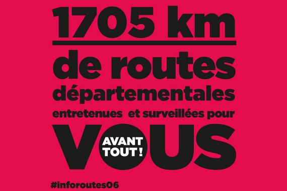 1705 kilomètres de routes départementales entretenues et surveillées pour VOUS