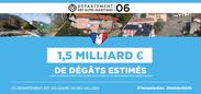 1,5 milliard d'euros de dégats estimés (par le Département des AlpesMaritimes et la Métropole Nice Côte d'Azur) - Image en taille réelle, .JPG 2,29Mo (fenêtre modale)