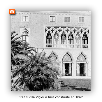 Villa Vigier à Nice construite en 1862