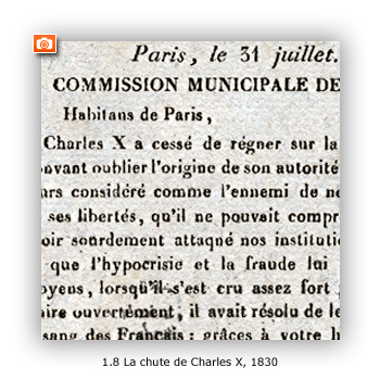 Relation de la chute de charles 10, Le Moniteur universel, 31 juillet 1830