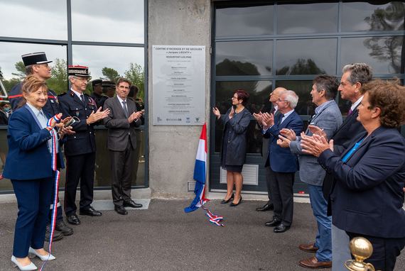 Inauguration du nouveau CIS à Roquefort-les-Pins - Image en taille réelle, .JPG 1,20Mo fenêtre modale